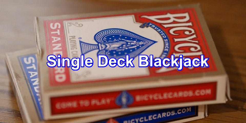 Single Deck Blackjack Header Image